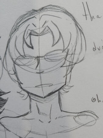 Bust sketch. Character: Keito Hasumi from Ensemble Stars.